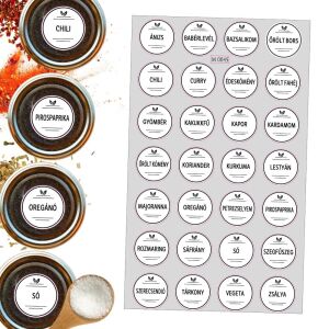 Matrica - Fűszerek alap 3cm 28db/lap 135455008 - OEM