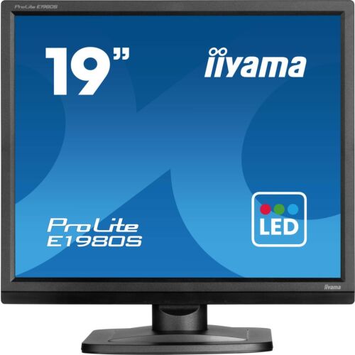 iiyama ProLite E1980S-B1 számítógép monitor 48,3 cm (19") 1280 x 1024 pixelek VGA LED Fekete 128157384