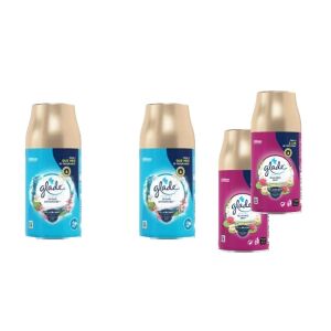 Sada Glade Variety: 2 Osviežovače vzduchu Ocean Adventure a 2 Relaxing Zen - Pranie