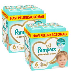 Pampers Premium Care 2 miesięczne opakowanie pieluch 13-18kg Junior 6 (256szt) 146266020 - Pampers