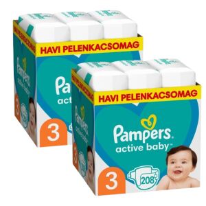 Pampers Active Baby 2 monthly nappy pack 6-10kg Midi 3 (416pcs) 128168015
