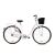 Adria Melody női fehér városi kerékpár kosárral, 28 colos, 1 sebességes