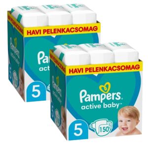 Pampers Active Baby 2 monthly nappy pack 11-16kg Junior 5 (300pcs) 128173949