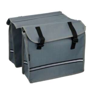 Dunlop kerékpár táska, szürke, 26L kapacitás, vízálló, fényvisszaverő, bicikli táska - Dunlop