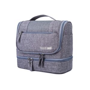 Utazótáska, Utazás, kozmetikumokhoz, 25 x 21 x 13 cm, kompakt és tágas, megkönnyíti a hozzáférést és helyet takarít meg, szürke, elegáns és könnyen illeszthető. 128182558 - Kozmetikai gyakorló segédeszköz