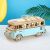 3D puzzle, fa, Retro Car, kék, hűen reprodukálja a luxus kisbuszt, gyakran "szamba busznak" nevezik 128182589