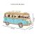 3D puzzle, fa, Retro Car, kék, hűen reprodukálja a luxus kisbuszt, gyakran "szamba busznak" nevezik 128182589