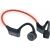 OPN Sound Dashlyte black bone conduction headphones with LED lights for running