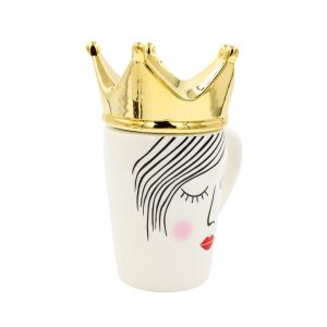 Becher mit Deckel King, 14x10x17,5cm, Hoff Interieur