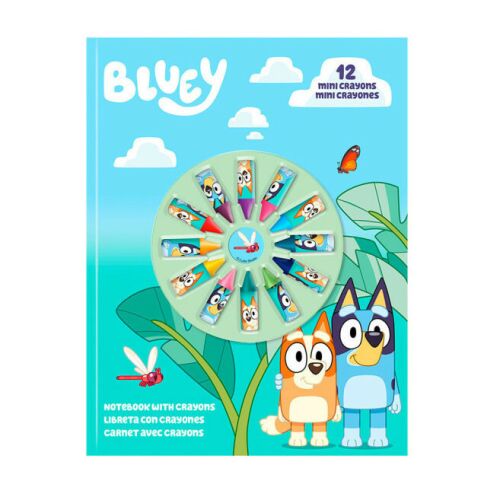 Bluey Life füzet + mini zsírkréta szett