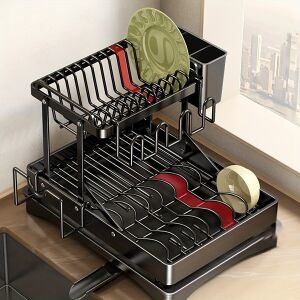 Praktikus 2 Szintes Edénytartó - 360° Forgatható Kifolyóval 129810024 - Edényszárító