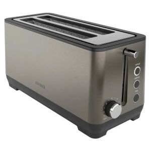 Aiwa ABT-1600 KOFOTATSU Premium Toaster, 1600W, 7 Bräunungsstufen, Edelstahl - Toaster und Standmixer