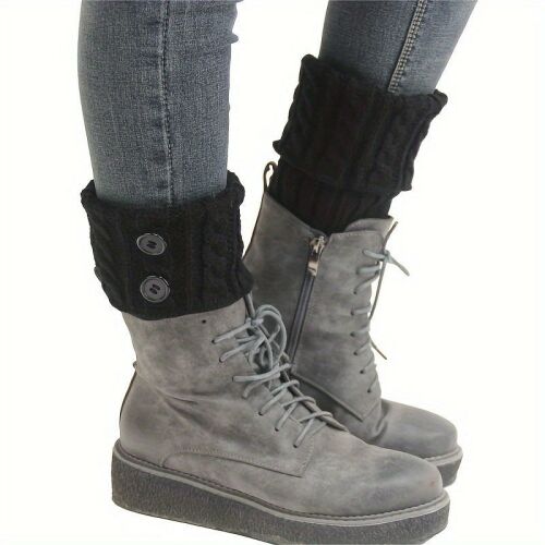 Horgolt, Kötött Csizmaszár melegítő Zokni 128192636