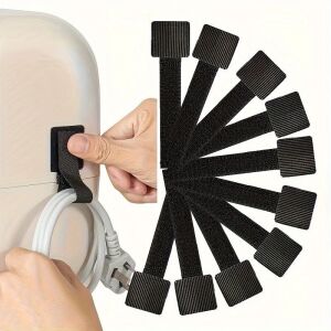 10 darabos kábelrögzítő, íróasztal alatti kábelrendező 128193848 - Kábelrögzítő