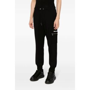 Karl Lagerfeld schwarze Jogginghose mit 3D-Tasche, Vorderansicht - Herrenbekleidung