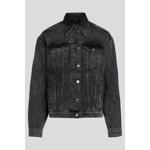 Jachetă din denim pentru femei Karl Lagerfeld, gri, 22ww1404 - Îmbrăcăminte pentru femei