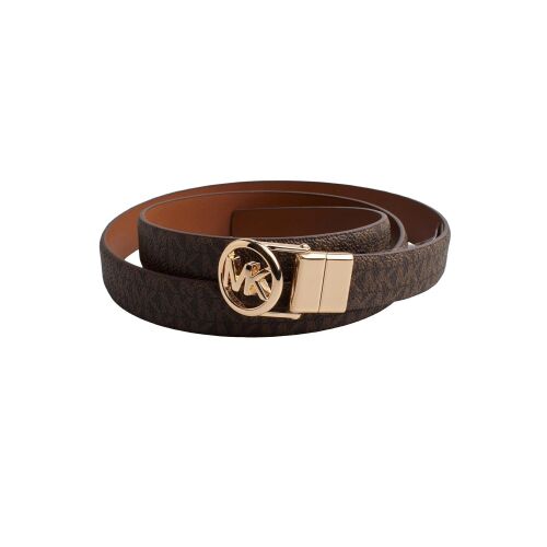 Curea de dama Reversible Michael Kors Thin Leather Belt Maro 109 128195547