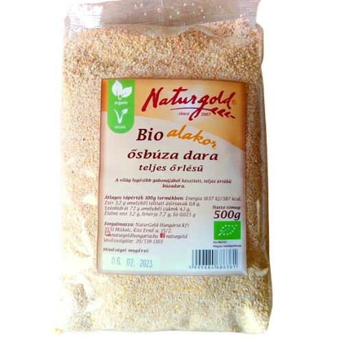Bio alakor ősbúza teljes őrlésű dara 500g 128195601