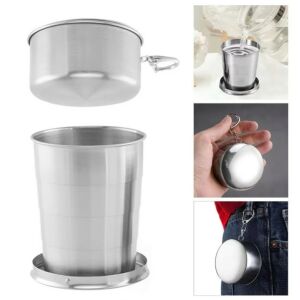 Összecsukható rozsdamentes pohár 150ml-es