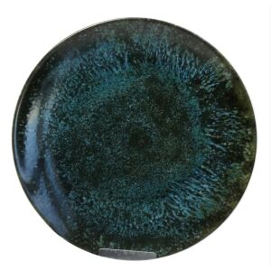 26cm-es Lapos tányér sötétzöld színben