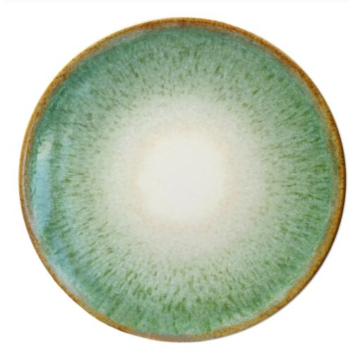26cm-es Lapos tányér almazöld színben 128196137