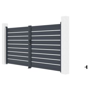 G21 Reno Alumínium Kapu - Kétszárnyú - 350x176 cm 135924669 - Kertkapu