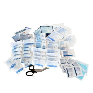 Set de reumplere pentru trusa de prim ajutor Actiomedic DIN 13 169, include bandaje, tifon, mănuși, foarfece și multe altele - Cutie de prim ajutor