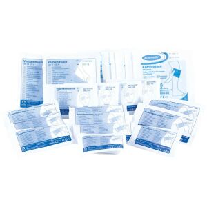 Set de reumplere cu pansamente sterile Actiomedic DIN 13 169, materiale de prim ajutor, bandaje, tifon, comprese, îngrijire a rănilor - Cutie de prim ajutor