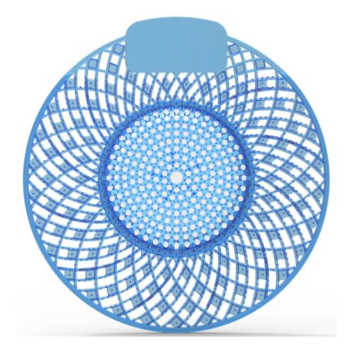 Siatka zapachowa do pisuaru Wave, jagodowo-owocowa (pomarańczowo-czerwona)