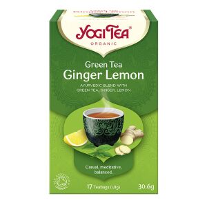 BIO Zöld tea gyömbérrel, citrommal Yogi Green Tea Ginger Lemon 129815815 - Gyógytea