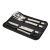 Home GRT09 BBQ tool set in black carrying case, angled view