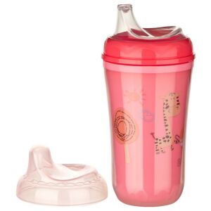 Baby-Nova duplafalú itatópohár puha szilikon csőrrel 250 ml 6hó+ (zsiráf) 128222598 - Itatópohár, pohár