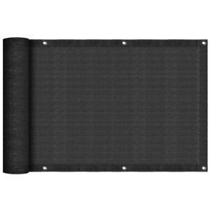 Osłona balkonowa, tarasowa lub ogrodowa, 95% zacienienia, ciemnoszary, 1,5x5m, zwinięta - Przeszkoda