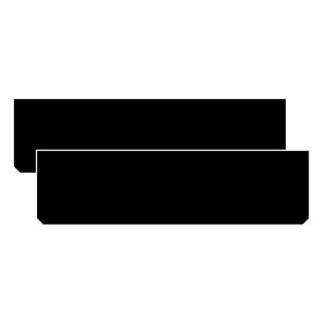 Sada 2 ks. Gumové blatníky (62 x 17 cm)