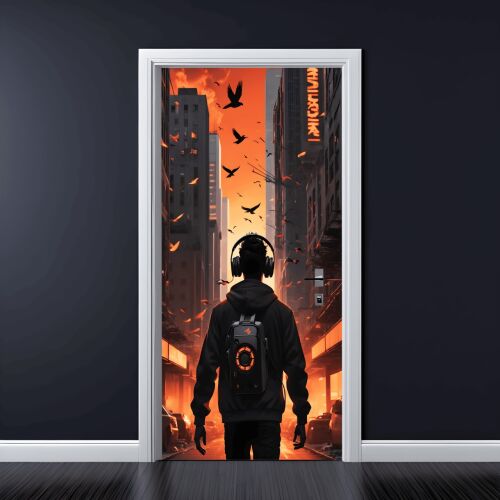 Színes nyomtatott dekorációs lap Usa méret 200 x 90cm modell: AVX-DR29