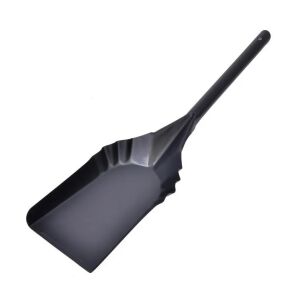 Čierna kovová lopatka na popol do krbu, 48 cm dlhá - Nástroje na čistenie krbov a kachlí