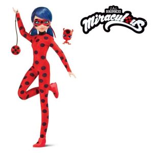 Miraculous Ladybag baba, 4+ éves kortól, 18x6x32cm, piros-fekete, piros-fekete