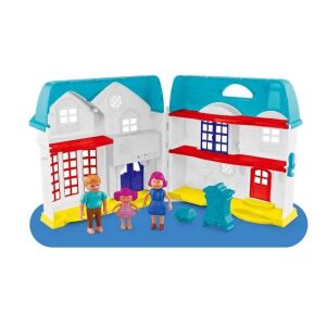 Babaház hanggal és fénnyel, tartozékokkal, 3+ éves kortól, 48x8x42cm, több színű