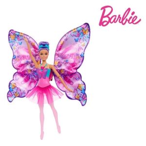 Ballerina Barbie baba pillangó átalakulással, 3+ éves kortól, 23x7x32.5cm, rózsaszín, 23x7x32.5cm, pink