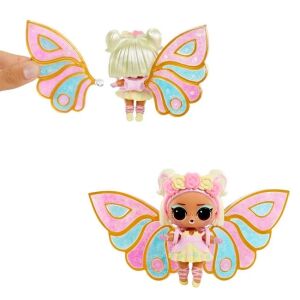 LOL Surpise Fairies tündérbaba kiegészítőkkel, 4+ éves kortól, 10x10cm, rózsaszín, 10x10cm, pink