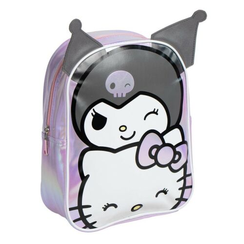 Hello Kitty Kuromi hologrammos hátizsák, táska 32 cm