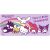 Podložka na stôl Hello Kitty a priatelia, 80x35 cm, fialová, dúha, postavičky