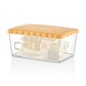 IRIS L-00870 Süteményszett kekszvédő dobozzal 22 darabos, 1.750ml 128229314 - Sütemény kiszúró