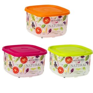 IRIS Natural négyszögletes tál tetővel 4.200ml 162058-001 128229315 - Ételtároló