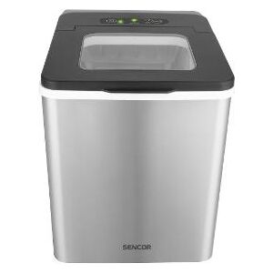Sencor SIM 3400SS Eisbereiter, Vorderansicht, Edelstahl, Tisch-Eisbereiter, macht Eiswürfel, schneller Eisbereiter - Eiswürfelmaschinen