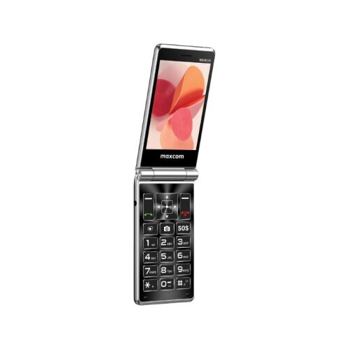 Maxcom MM835 kártyafüggetlen mobiltelefon, Dual Sim, extra nagy gombokkal, vészhívóval lila (magyar nyelvű menüvel)