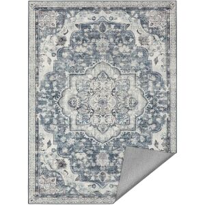 HOME sivi tepih u vintage stilu, protuklizni, 120x170 cm, periv u perilici rublja - SONGMICS