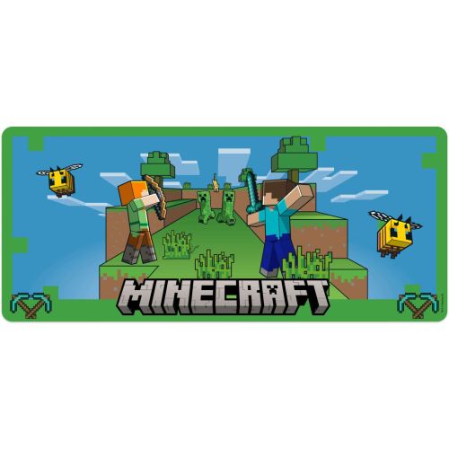 Herná podložka pod myš Minecraft XL s postavami a dizajnom Minecraft