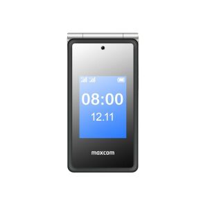Maxcom MM835 kártyafüggetlen mobiltelefon, Dual Sim, extra nagy gombokkal, vészhívóval fekete (magyar nyelvű menüvel) 128234308 - Maxcom