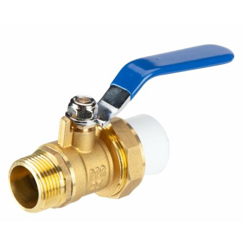 Robinet Alama PP-R FE 3/4 inch 25 mm golyóscsap kék fogantyúval - Víz, gáz és fűtés szerelvény